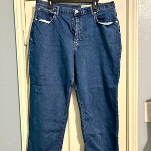 32 Degrees Women's Straight Leg Jeans in Dark Blue